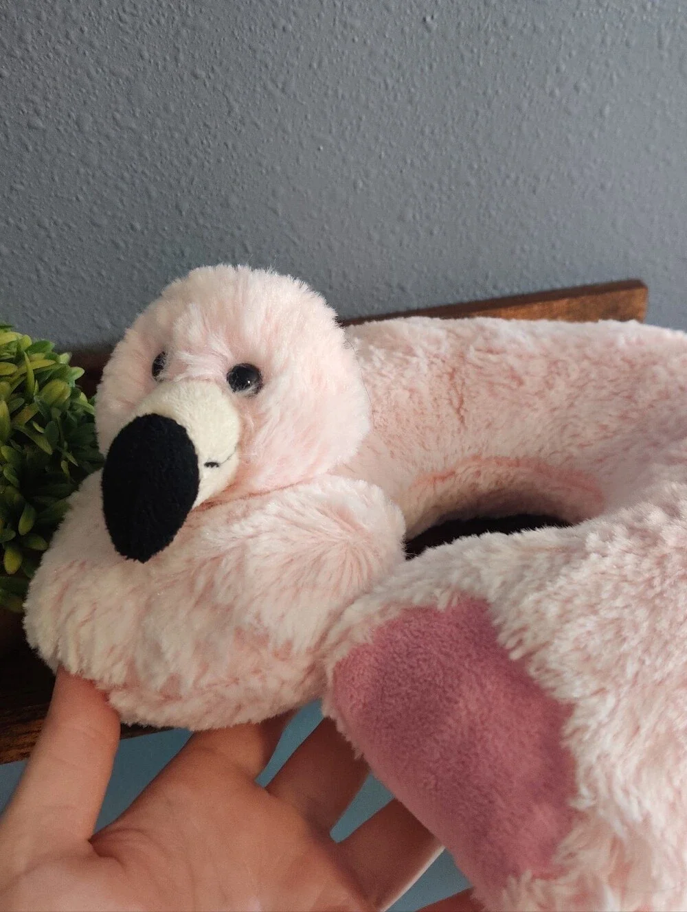 Flamingo Neck Pillow Pink Fuzzy Soft Stuffed Animal Plush Bird Adult/Kid Size